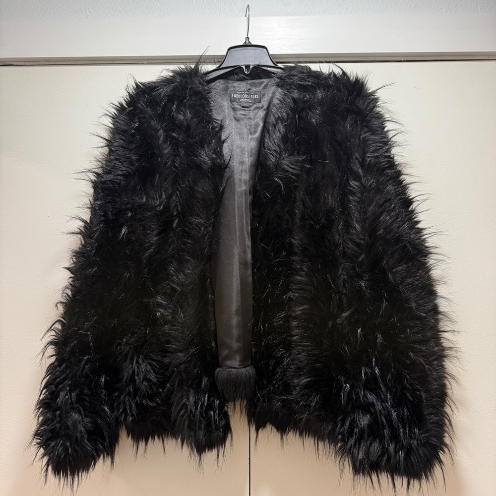 Fabulous Furs Black Teddy Jacket